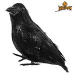 Halloween Декоративна черна врана 15см 70906