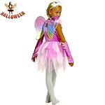 Детски карнавален костюм Фея пеперуда розова 39751