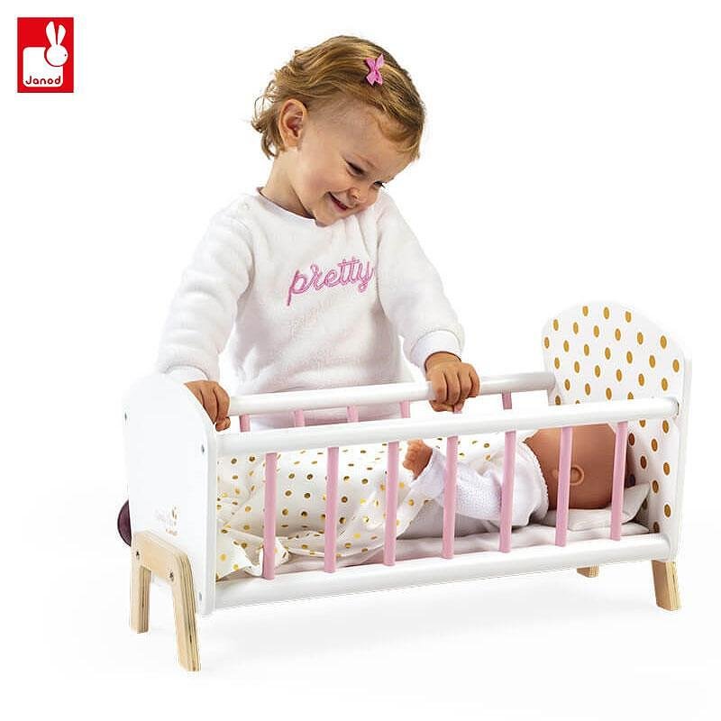 Janod Дървено легло за кукла Candy Chic J05889