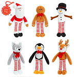 Keel Toys Плюшена висяща Коледна играчка см, асортимент SX1744