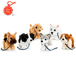 Keel Toys Плюшена играчка кученце  с каишка 30см, асортимент SD2568