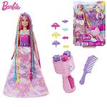 Barbie Dreamtopia Кукла Барби с шарени плитки и аксесоари за прически HNJ06