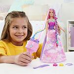 Barbie Dreamtopia Кукла Барби с шарени плитки и аксесоари за прически HNJ06