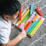 Bigjigs Дървена образователна игра Числови връзки 34017