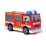 Bigjigs Дървена низанка Пожарна кола BB126