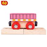 Bigjigs Дървено вагонче, розово BJT484