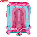 Herlitz SoftLight Plus Ергономична ученическа раница 4 части GREEN Line Pink Bubbles 50043019