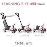 Globber Колело триколка Learning bike 3в1 Deluxe, пастелно розово 639-211