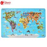 Classic World Детски пъзел Карта на Света 48 части 3+ CW40017