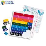 Learning Resources Детска образователна игра Научи дробите лесно с цветни плочки! LER0615