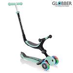 Globber Сгъваема тротинетка с родителски контрол GO UP Foldable Plus Lights, ментово зелена 643-206