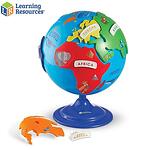 Learning Resources Детски пъзел - Глобус с континенти LER7735