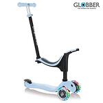 Globber Тротинетка Globber 4 в 1 със стабилизатор, GO UP Sporty Lights - Пастелно синя 452-200-3 S