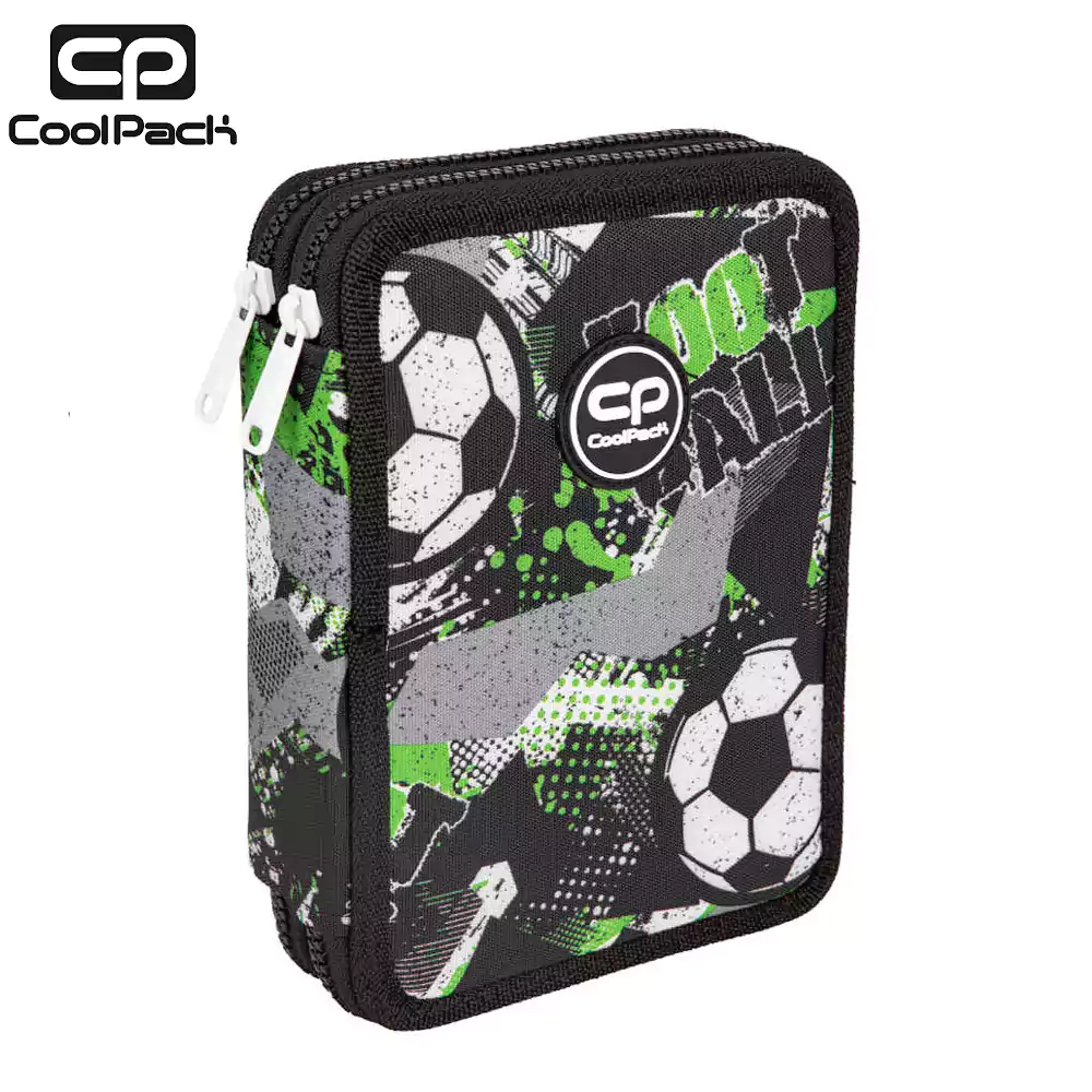 Cool Pack Jumper XL Ученически несесер с два ципа, зареден Lets gol F077674