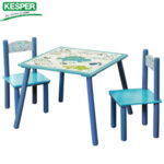 Kesper - Детска дървена маса със столчета Dino 121272