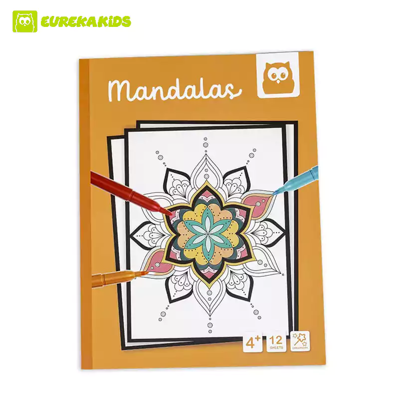 Eurekakids Книжка за оцветяване Мандала EU69184005 Детски играчки от