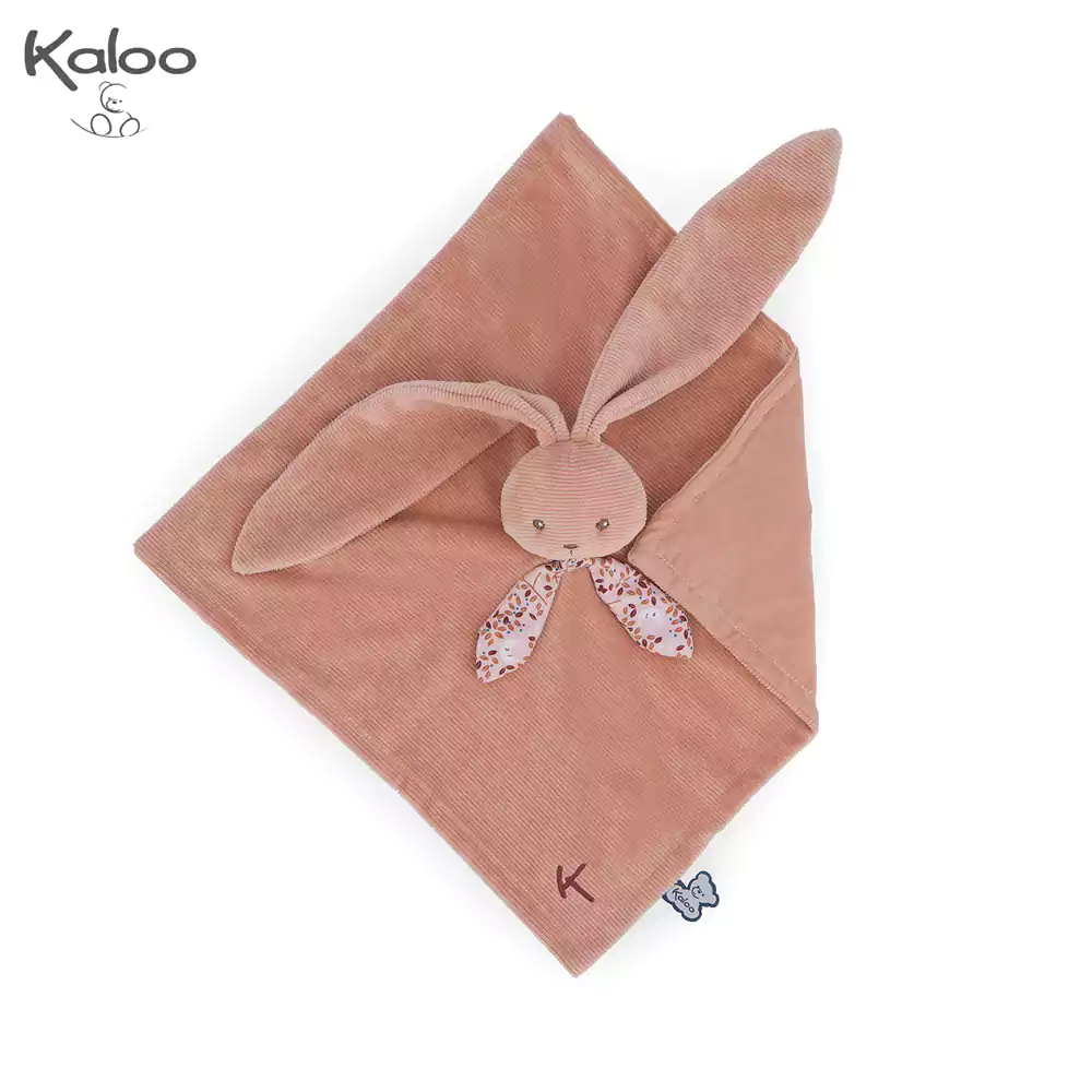 Kaloo Мека кърпа за гушкане Зайче, цвят теракота K972208