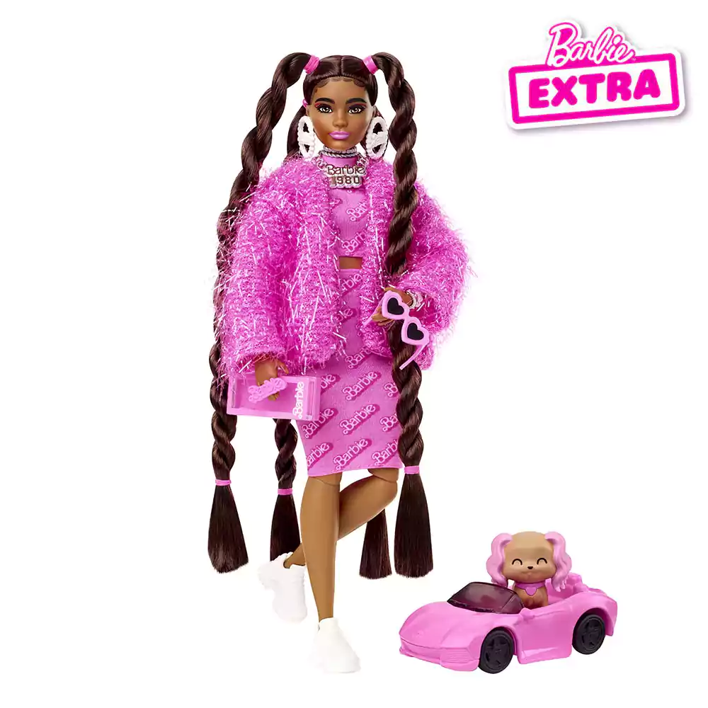 Barbie Extra Кукла Барби с кученце и лого от 80-те N14 HHN06