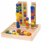 Woody - Низанка-Логическа игра Форми и цветове 90469