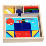 Woody - Дървена игра с форми и цветове 90605