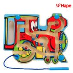 Hape - Дървена игра лабиринт Влакче H1701