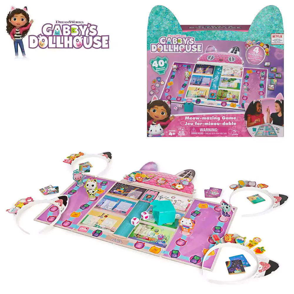 Gabby’s Dollhouse настолна игра Събирай аксесоари за диадема | игра за ...