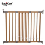 BabyDan - Flexi fit Бебешка преграда Wood Natural/Silver 1200011