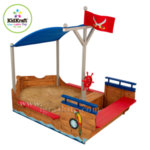Kidkraft - Детски дървен пясъчник Пиратски кораб 00128