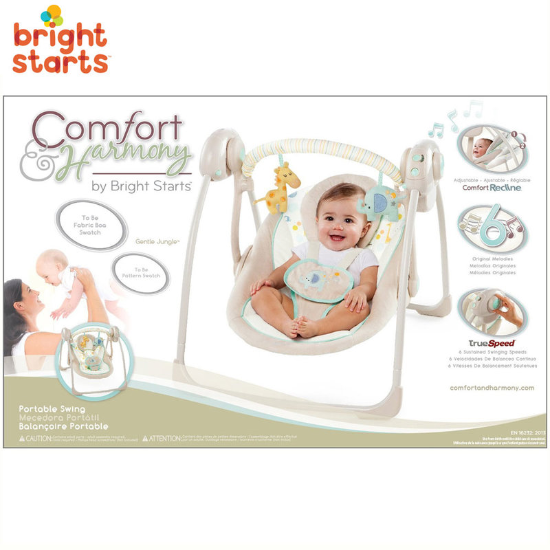 Детский шезлонг bright starts comfort harmony