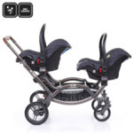 ABC Design - Детска количка за близнаци Zoom Style street