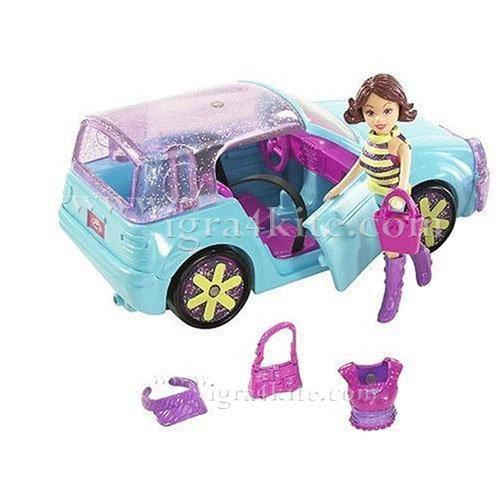 Polly Pocket Lila QuikClik Car Cool Cruisers