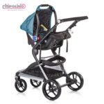 Chipolino - Комбинирана количка Фюжън 3в1 с кош за новородено и стол за кола океан