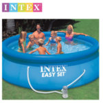 Intex - Надуваем басейн с филтърна помпа EASY SET 396x84см 28142