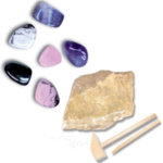 SES Creative Explore - Разкопки Скъпоценни камъни розово-лилави 25048