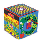 Melissa&Doug - Картонени кубчета с азбука и животни 12782