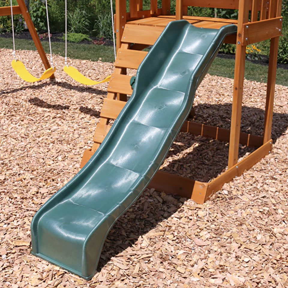 KidKraft Детска дървена катерушка с люлки и пързалка Ainsley 400