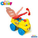 Clementoni Clemmy - Бебешки конструктор с количка за бутане Тигър 14952