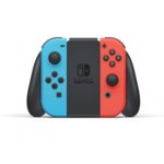 Nintendo Switch with Neon Blue / Neon Red Joy-Con Controllers + Mario + Rabbids: Kingdom Battle