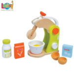 Lelin Toys - Детски дървен миксер с продукти 40073