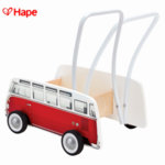 Hape - Детска дървена проходилка Red Bus H0379