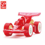 Hape - Детска количка от бамбук червена H5500