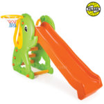Pilsan - Детска пързалка с баскетболен кош слонче, червена 06160