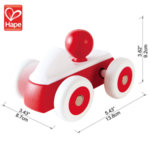 Hape Детска дървена количка червена H0064