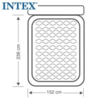 Intex Надуваем матрак с вградена помпа и подложка за глава 152х203 Fiber Tech Technology 64448
