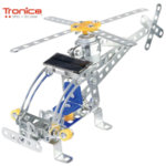Tronico Детски метален конструктор със соларна батерия Хеликоптер Silver 9735