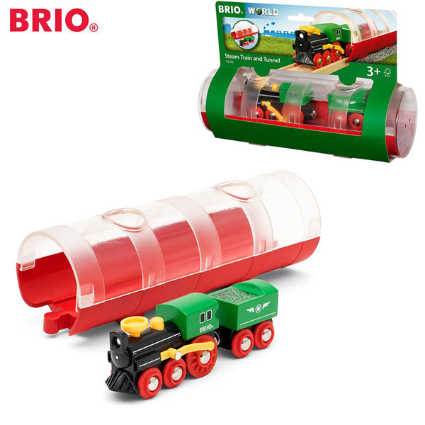 Brio Парен локомотив с тунел 33892