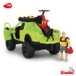 Simba Dickie Детска кола Ford Raptor с велосипедист и барбекю със звук и светлина 203302007