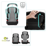 Kinderkraft Столче за кола Unity Isofix 15-36 кг сиво KKFUNITGRY0000