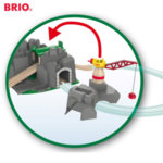 Brio Дървен кран и планински мост за влакoво трасе 33889