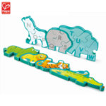 Hape Дървен 3D пъзел Животните от джунглата и азбука 2в1 H1627